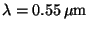 $\lambda=0.55\,{\mu}\rm {m}$