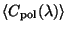 $\langle C_{\rm pol}(\lambda) \rangle$