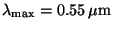 $\lambda_{\rm max}=0.55\,{\mu}\rm {m}$