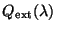 $Q_{\rm ext}(\lambda)$