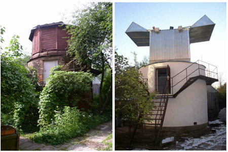 Глазенаповская башня до и после реконструкции