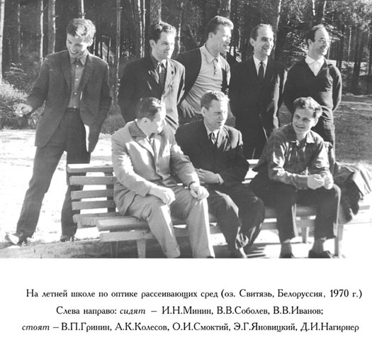 На летней школе по оптике рассеивающих сред (оз. Свитязь, Белоруссия, 1970 г.)