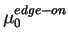 $\mu_0^{edge-on}$