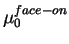 $\mu_0^{face-on}$